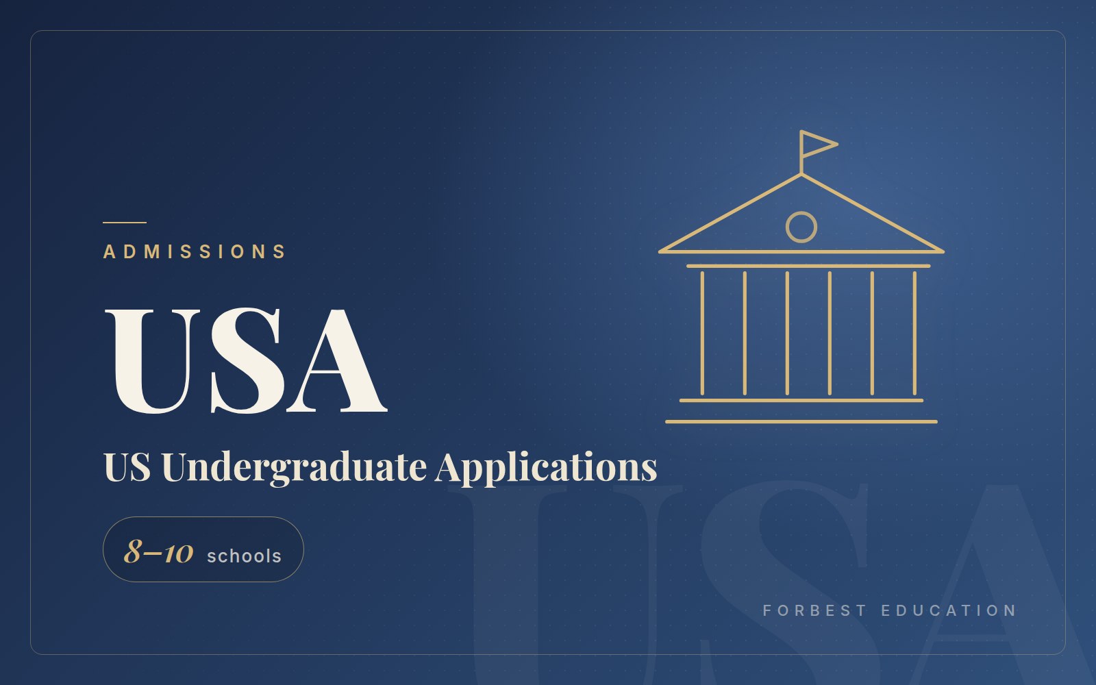 Full US Undergraduate Application Support